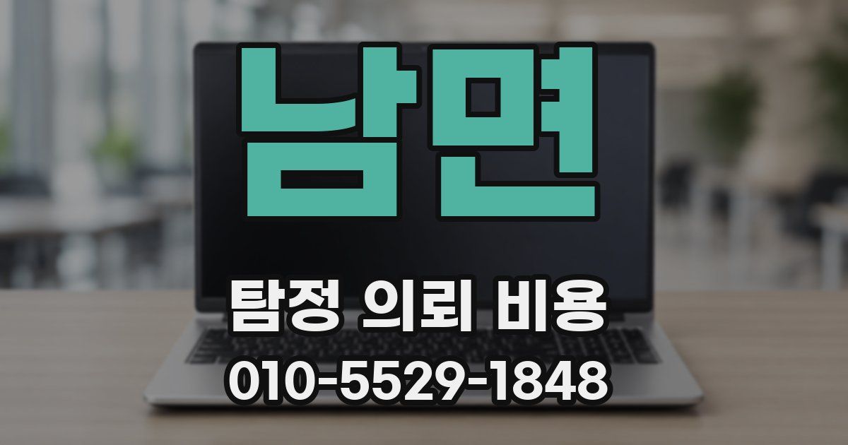 남면 탐정 의뢰 비용