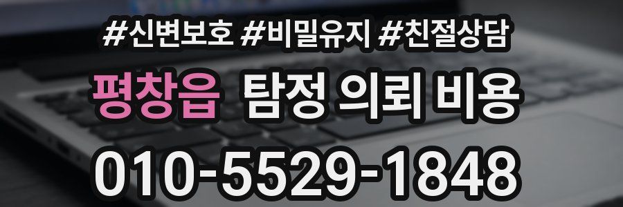 평창읍 탐정 의뢰 비용