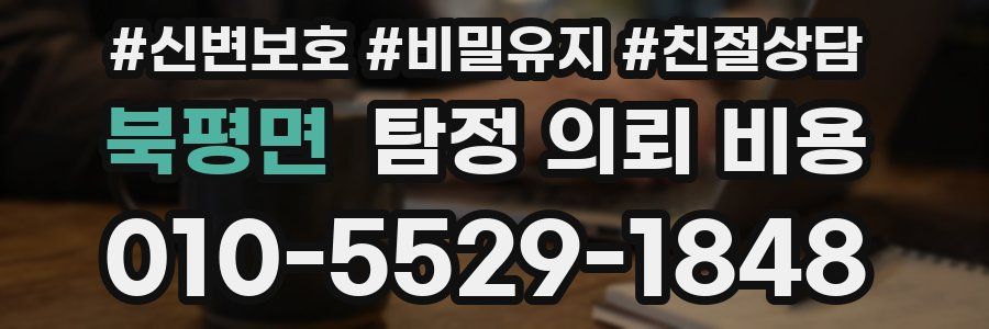 북평면 탐정 의뢰 비용