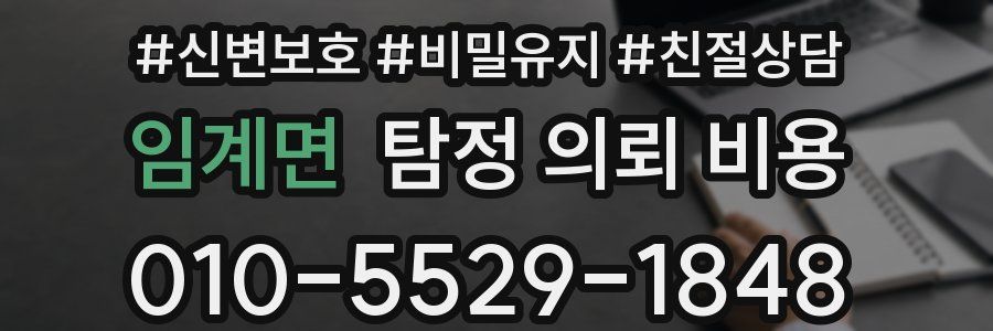 임계면 탐정 의뢰 비용
