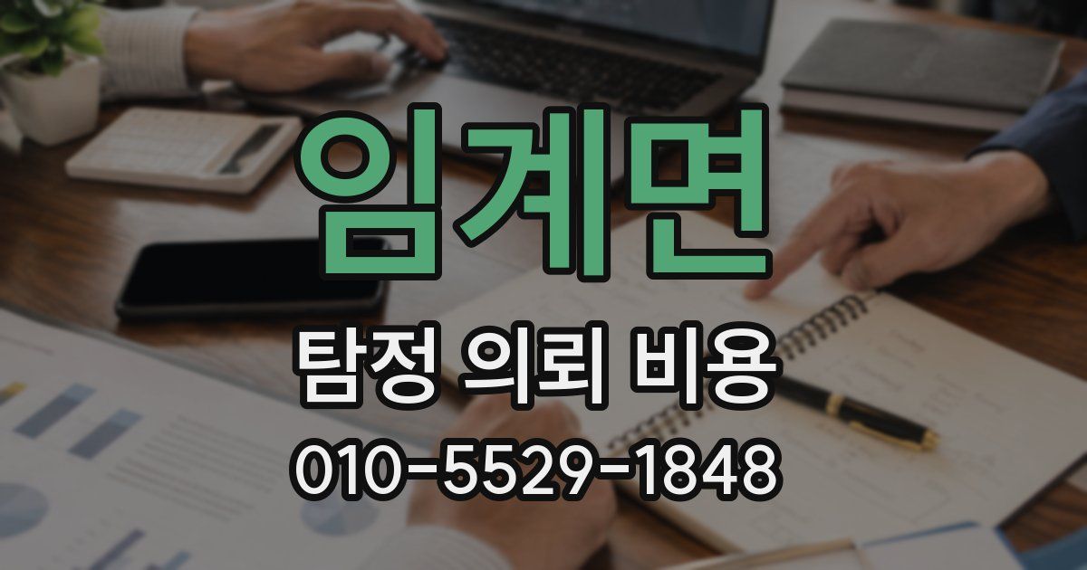임계면 탐정 의뢰 비용