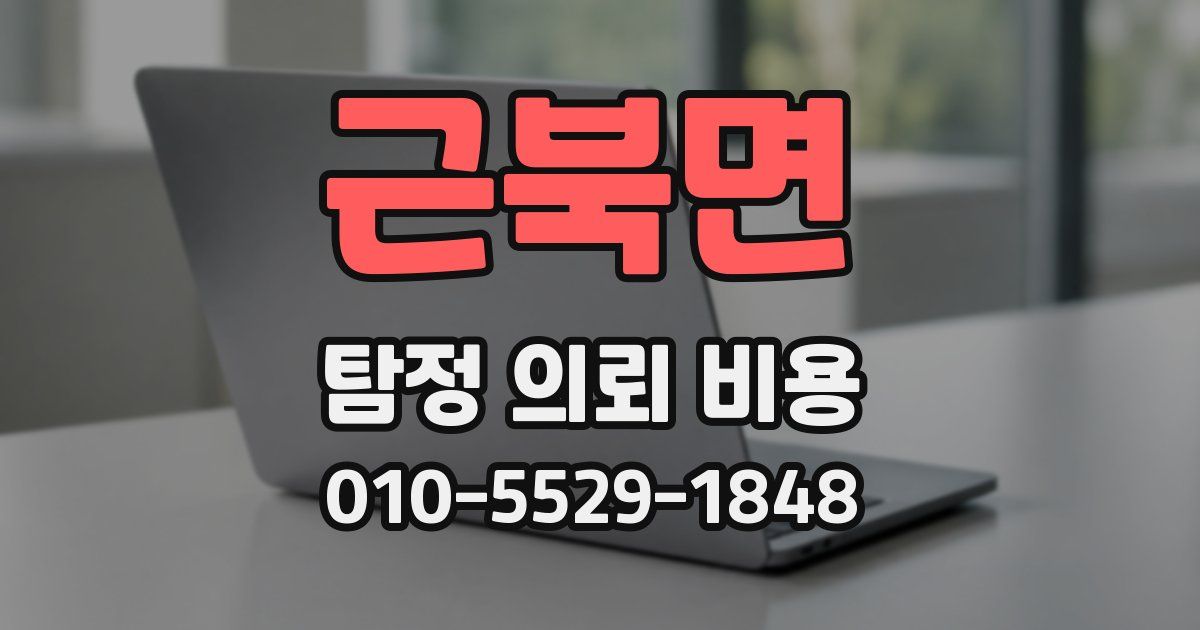 근북면 탐정 의뢰 비용