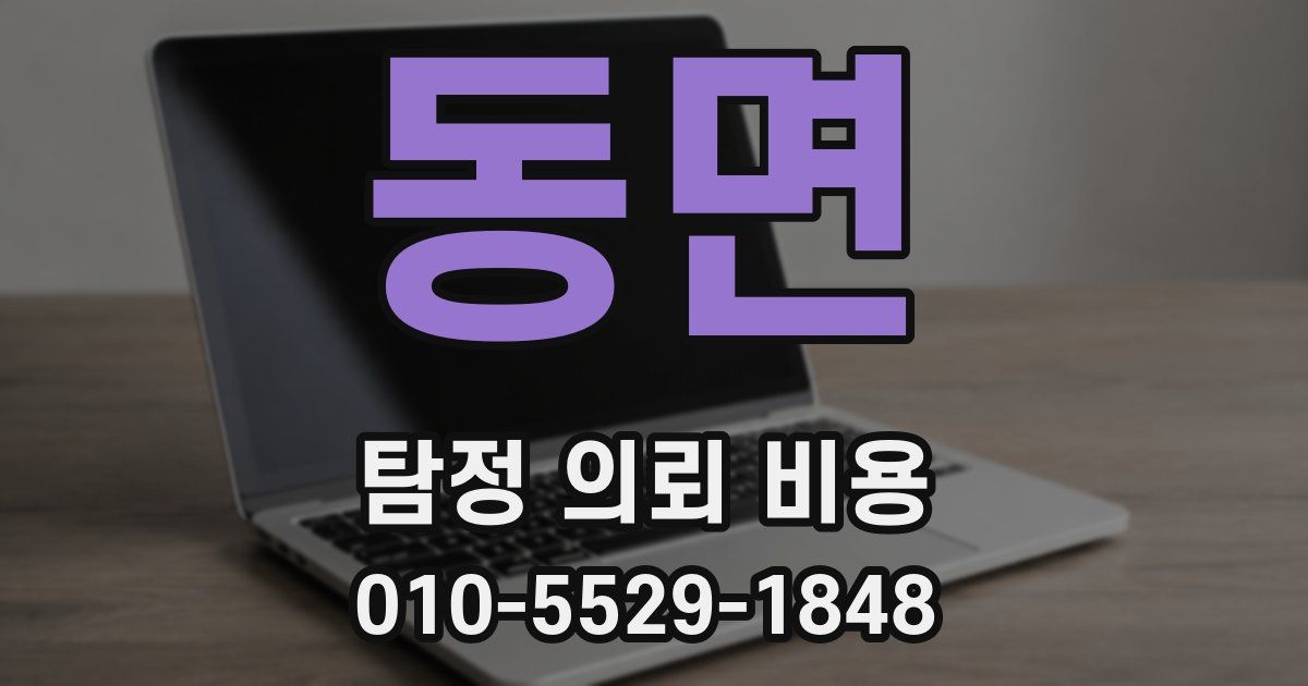 동면 탐정 의뢰 비용