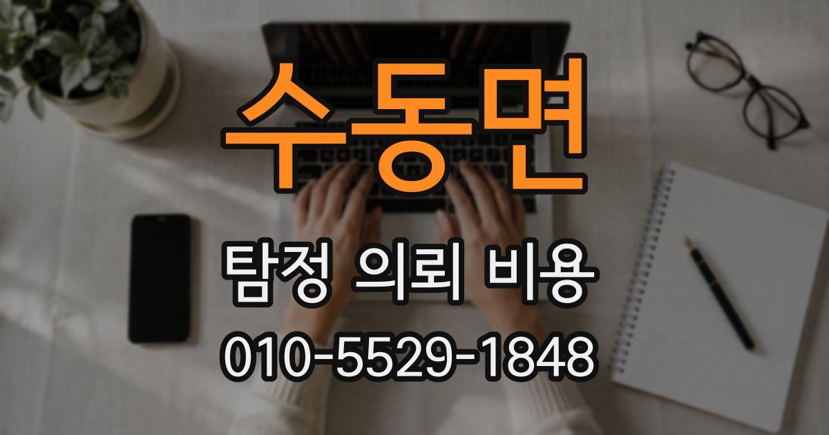 수동면 탐정 의뢰 비용
