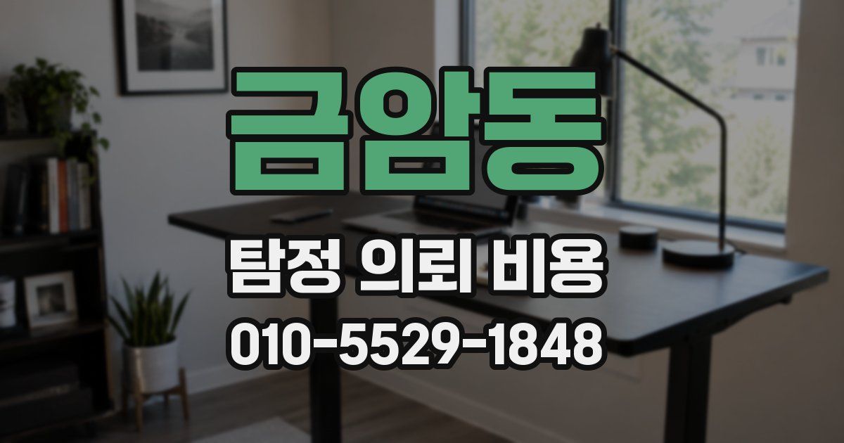 금암동 탐정 의뢰 비용