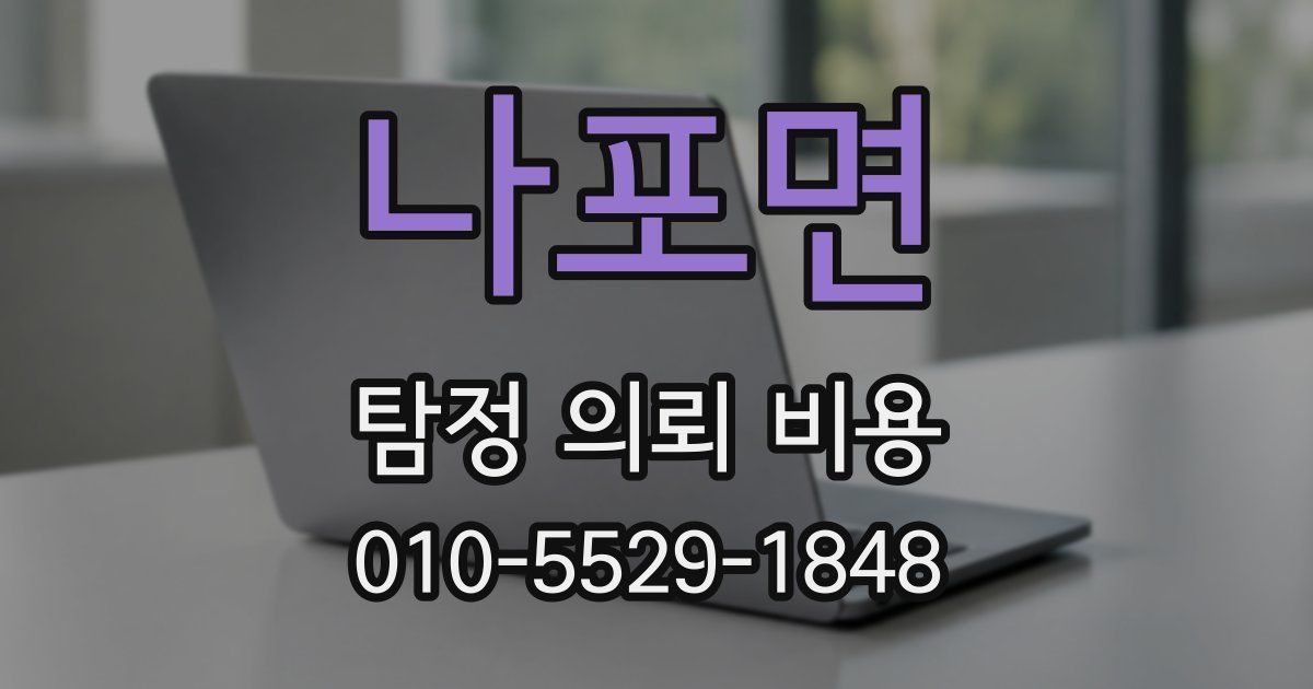 나포면 탐정 의뢰 비용