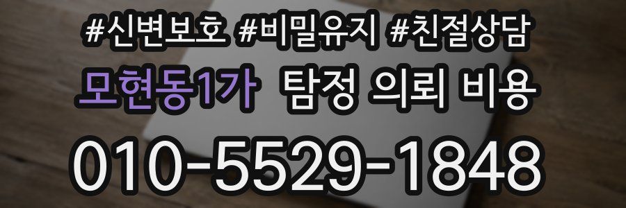 모현동1가 탐정 의뢰 비용