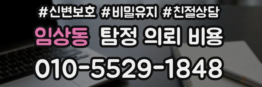 임상동 탐정 의뢰 비용