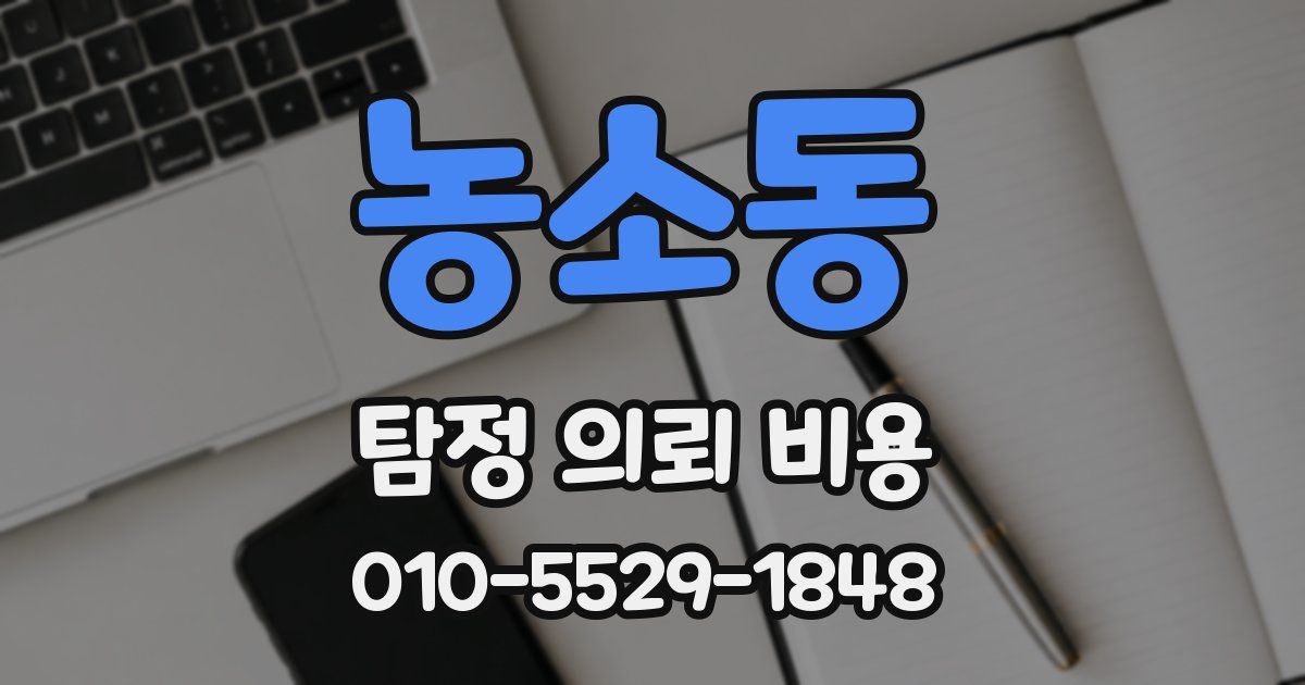 농소동 탐정 의뢰 비용