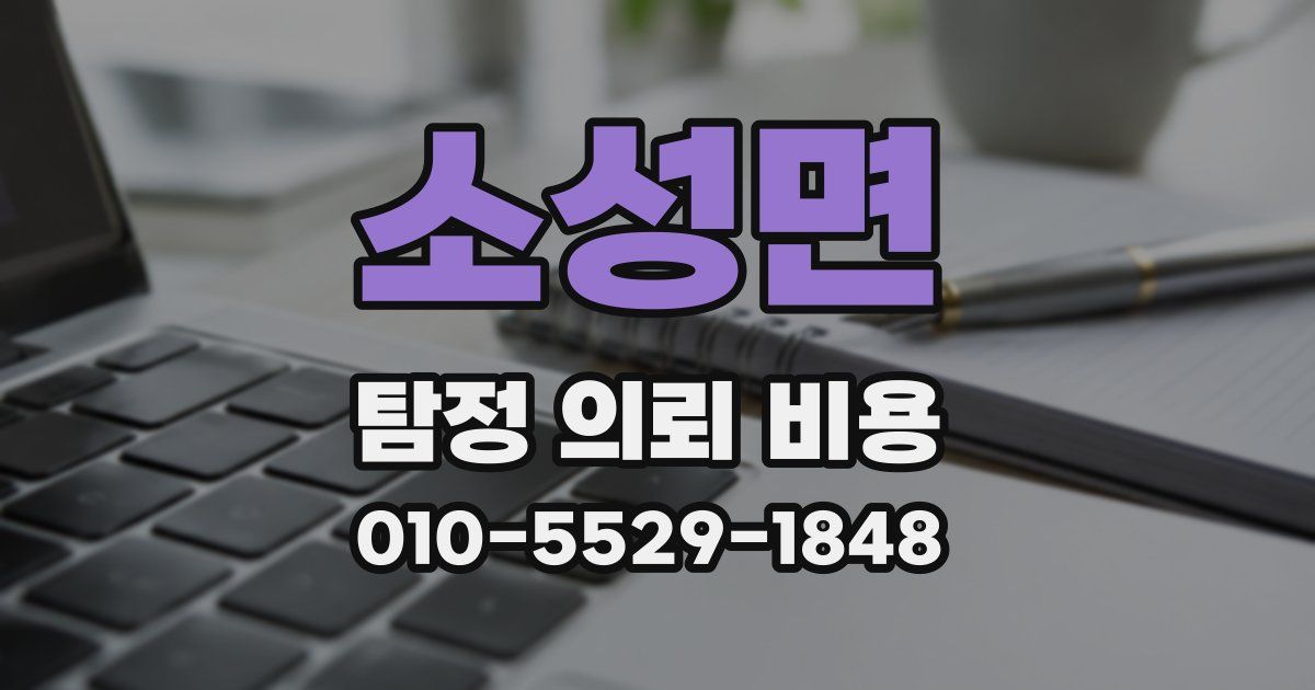 소성면 탐정 의뢰 비용