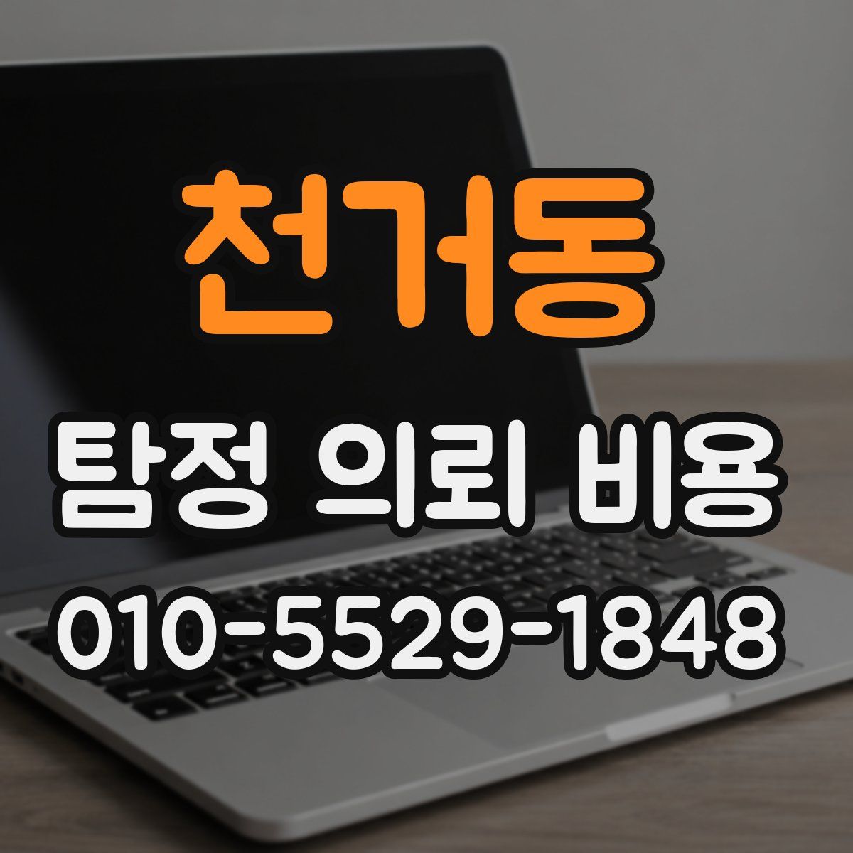 천거동 탐정 의뢰 비용