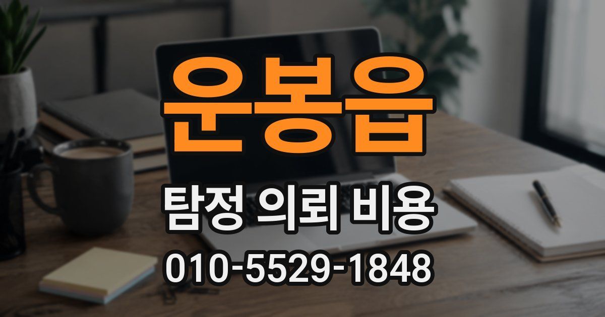 운봉읍 탐정 의뢰 비용