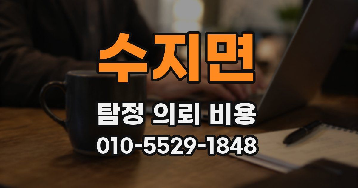 수지면 탐정 의뢰 비용
