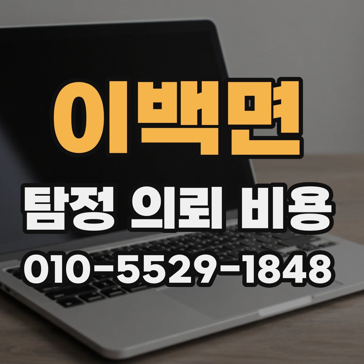 이백면 탐정 의뢰 비용
