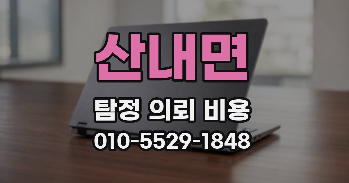 산내면 탐정 의뢰 비용