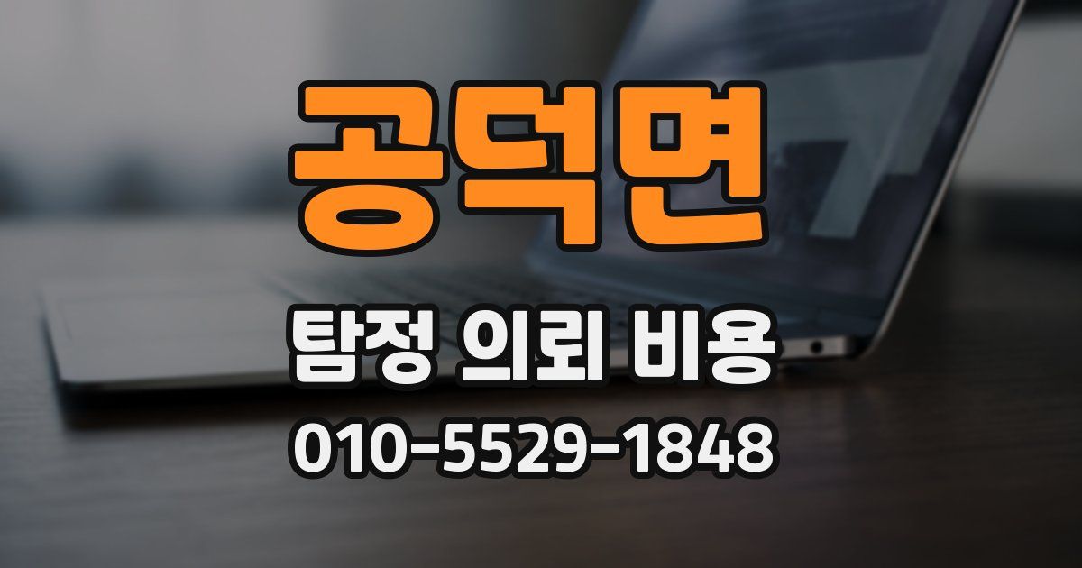 공덕면 탐정 의뢰 비용