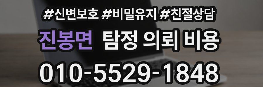 진봉면 탐정 의뢰 비용