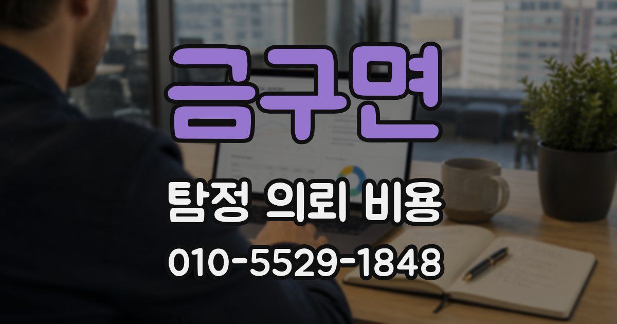금구면 탐정 의뢰 비용