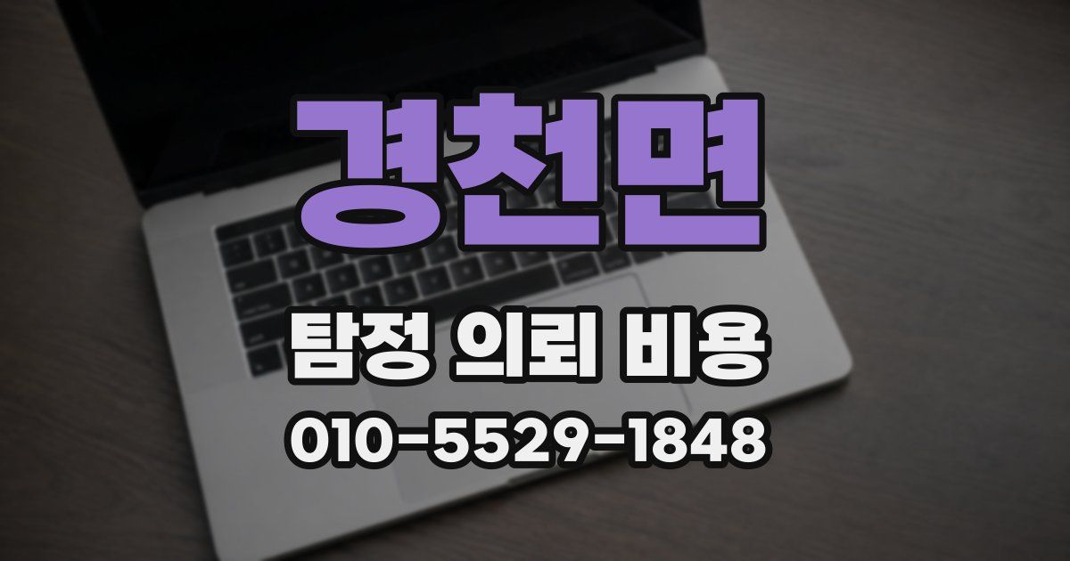 경천면 탐정 의뢰 비용
