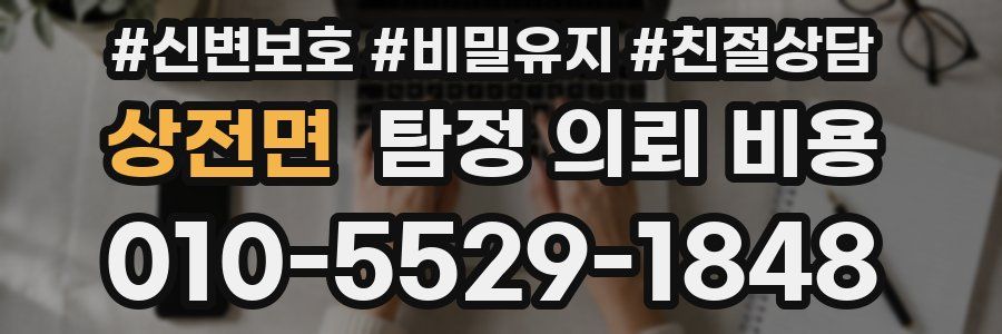 상전면 탐정 의뢰 비용