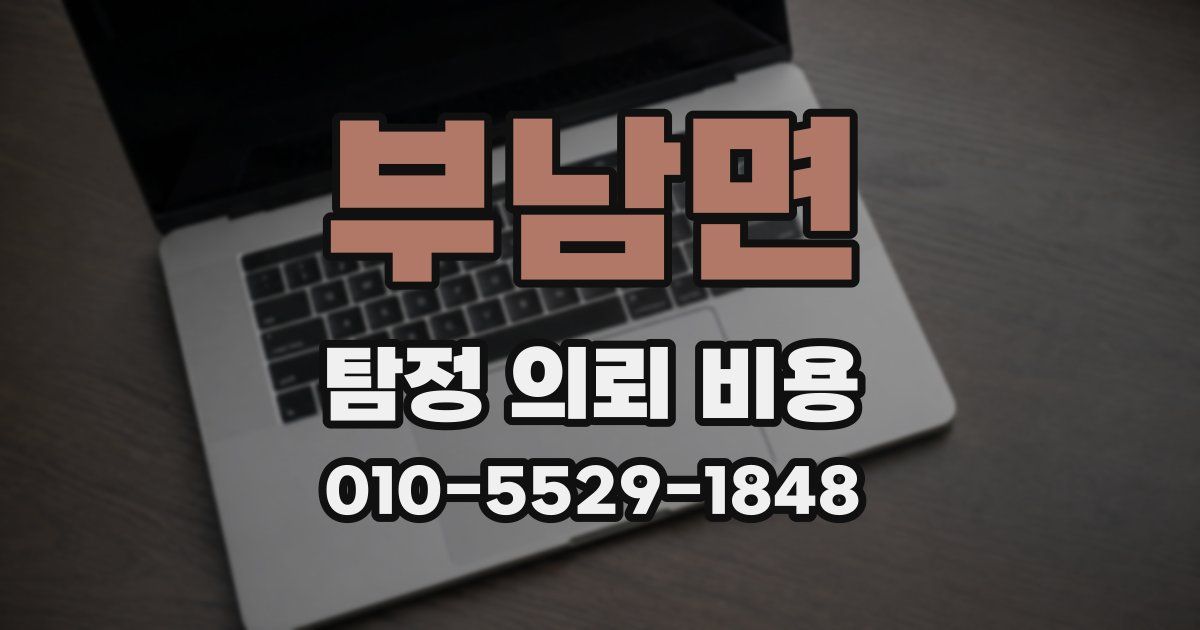 부남면 탐정 의뢰 비용