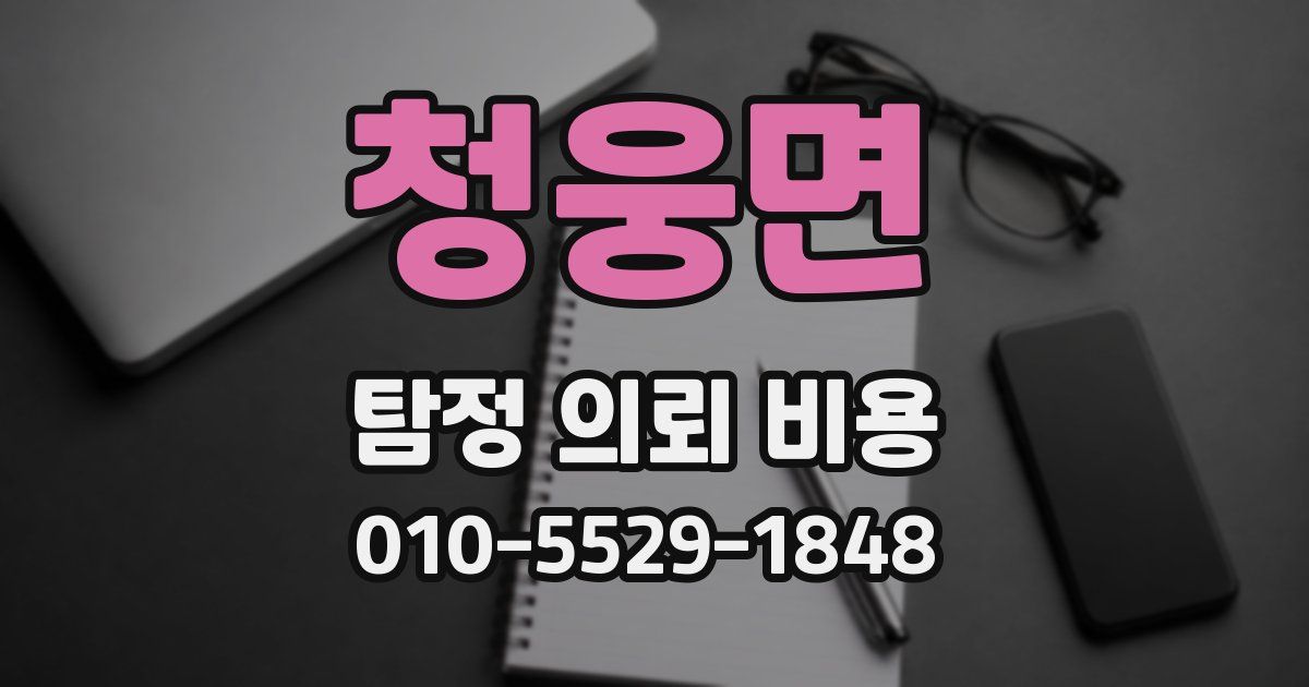 청웅면 탐정 의뢰 비용