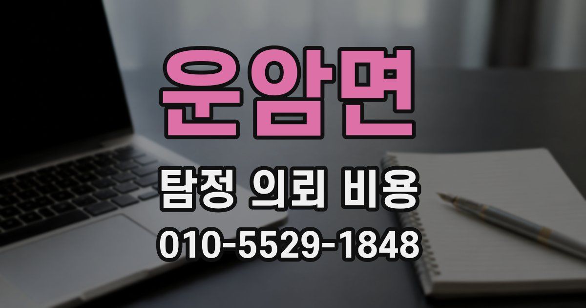 운암면 탐정 의뢰 비용