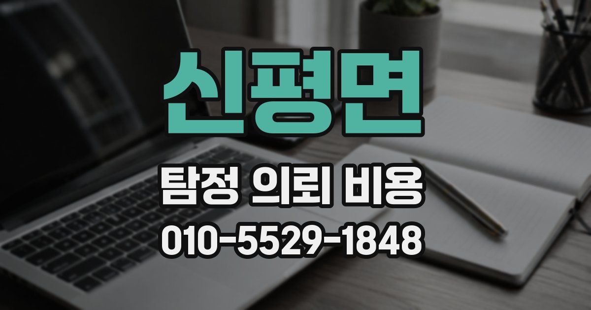 신평면 탐정 의뢰 비용