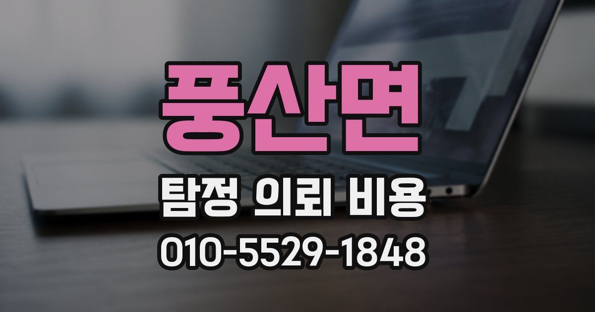 풍산면 탐정 의뢰 비용