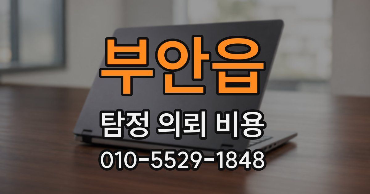 부안읍 탐정 의뢰 비용