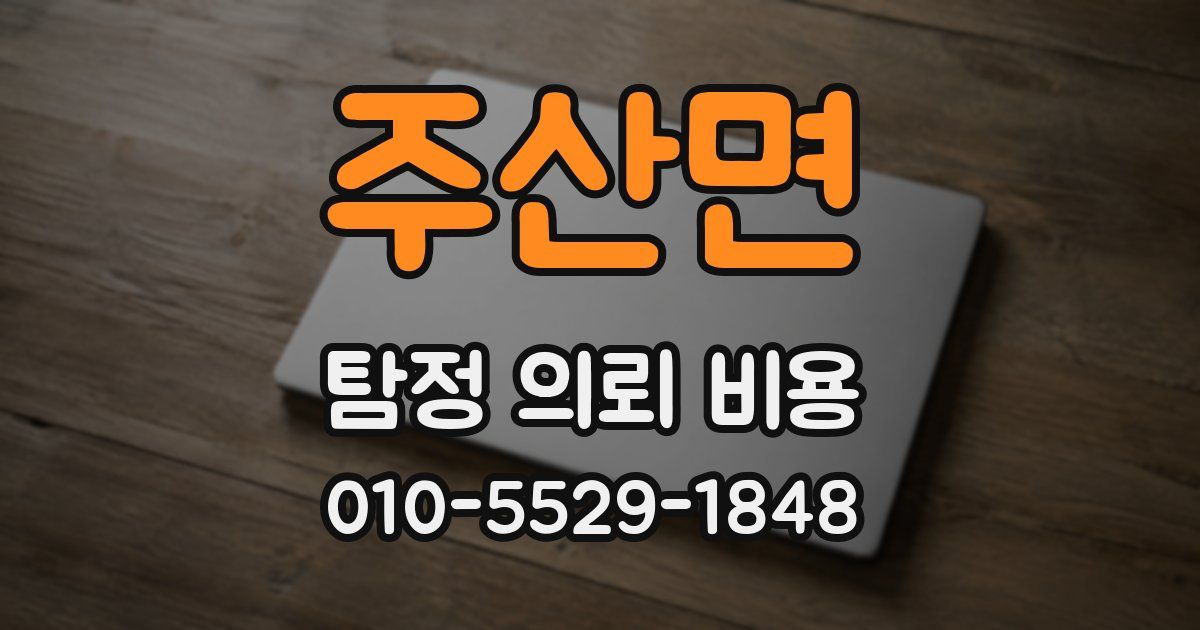 주산면 탐정 의뢰 비용