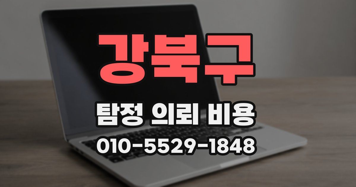 강북구 탐정 의뢰 비용