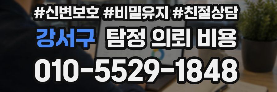 강서구 탐정 의뢰 비용