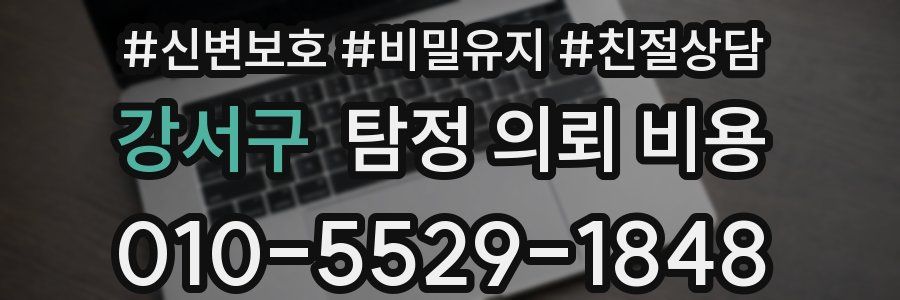 강서구 탐정 의뢰 비용