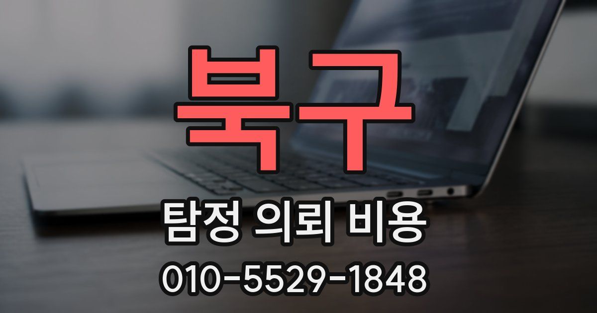 북구 탐정 의뢰 비용