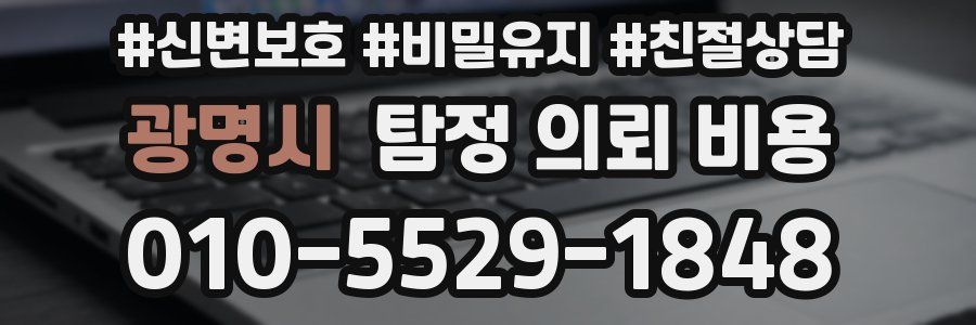 광명시 탐정 의뢰 비용