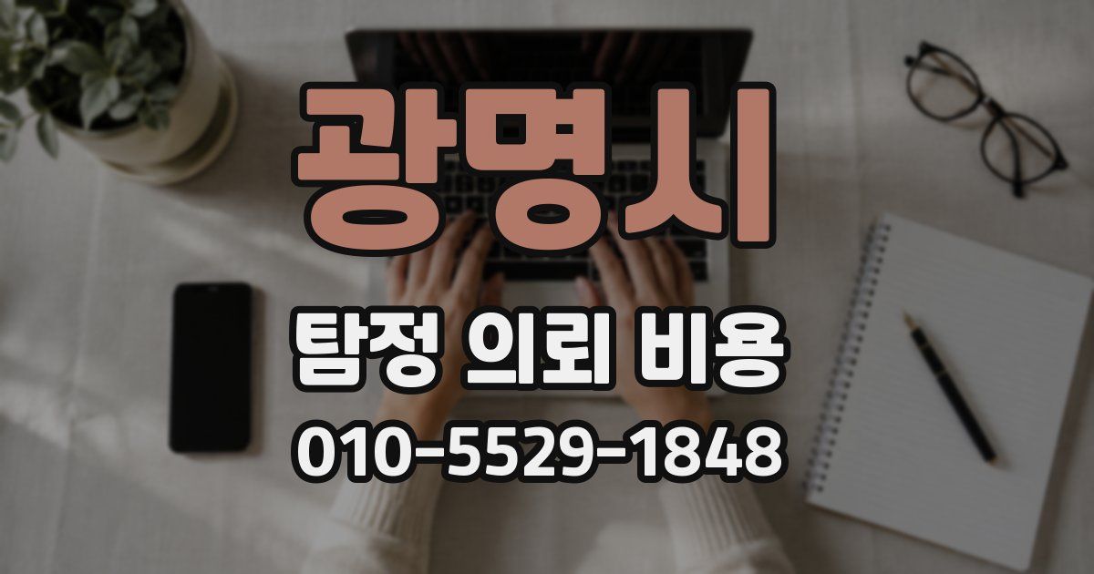 광명시 탐정 의뢰 비용