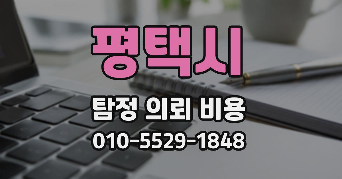 평택시 탐정 의뢰 비용