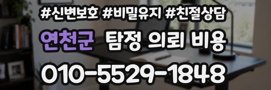 연천군 탐정 의뢰 비용
