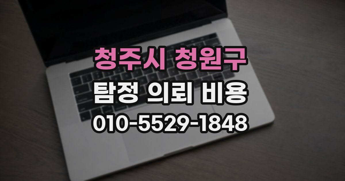 청주시 청원구 탐정 의뢰 비용