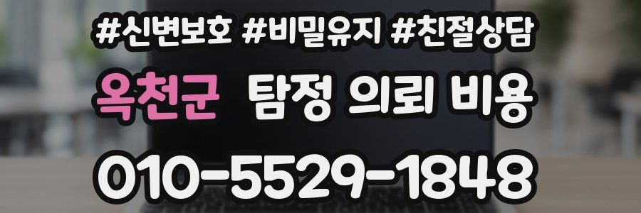옥천군 탐정 의뢰 비용