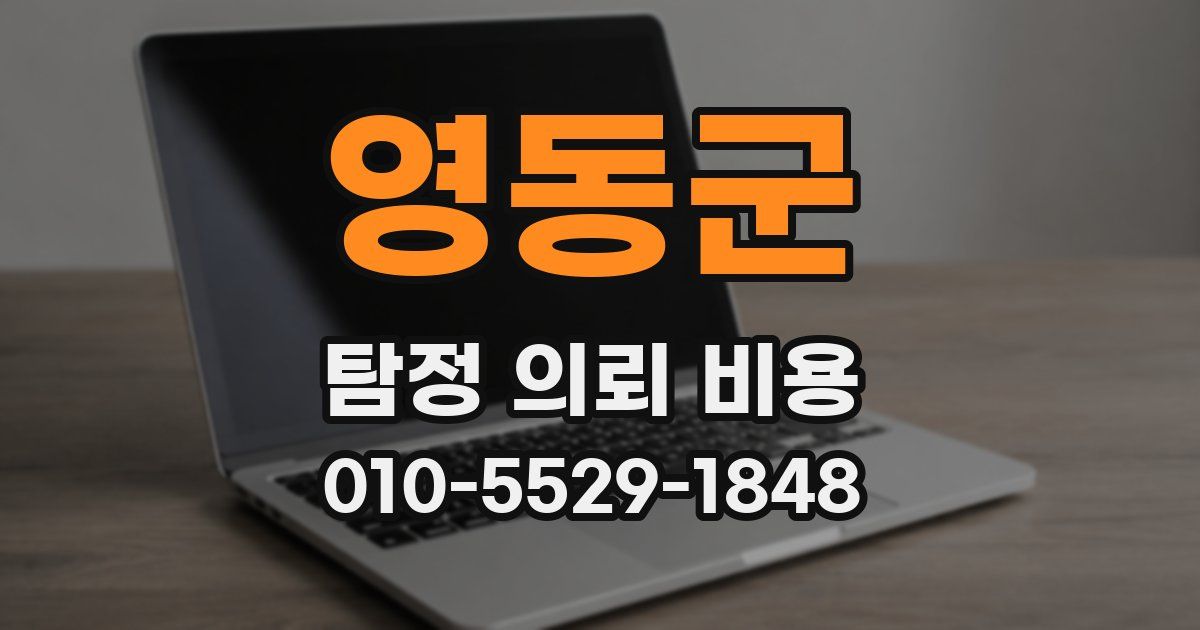 영동군 탐정 의뢰 비용