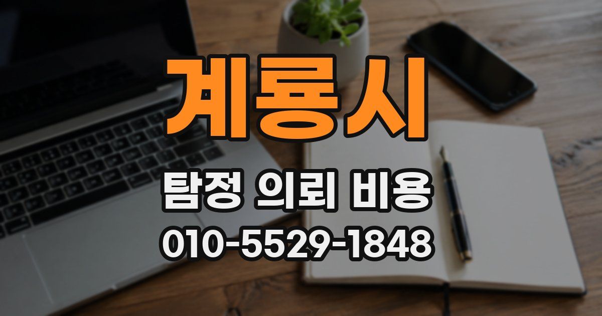 계룡시 탐정 의뢰 비용