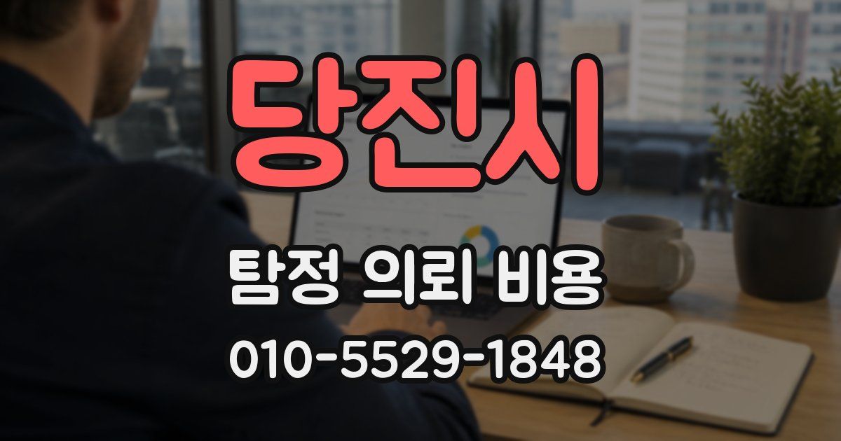 당진시 탐정 의뢰 비용