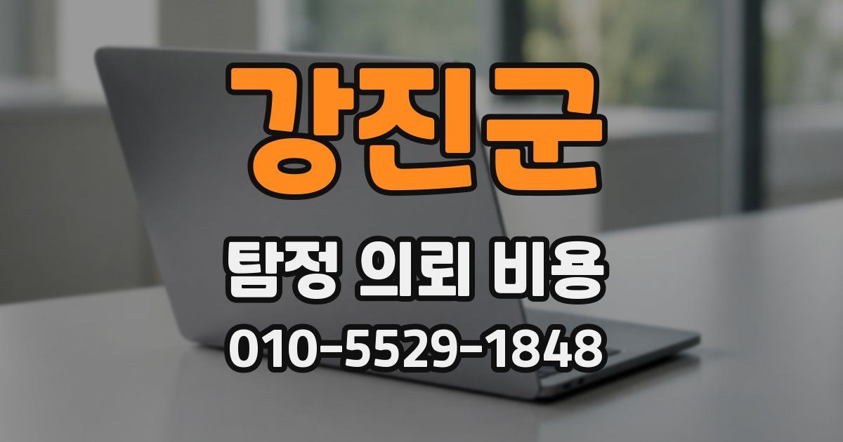 강진군 탐정 의뢰 비용