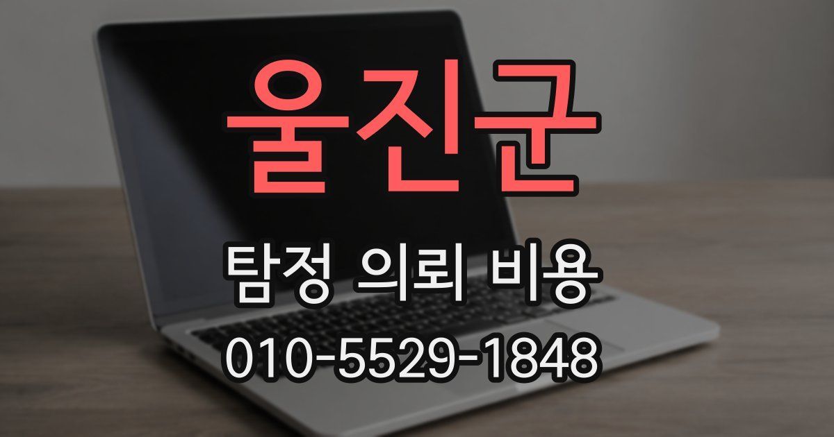 울진군 탐정 의뢰 비용