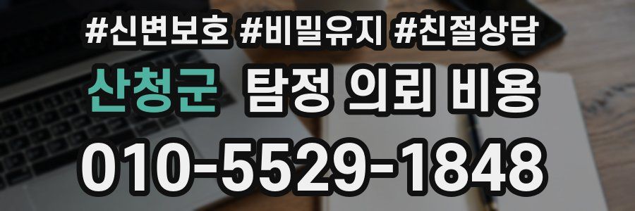 산청군 탐정 의뢰 비용