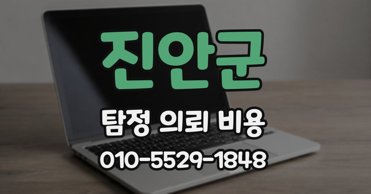 진안군 탐정 의뢰 비용