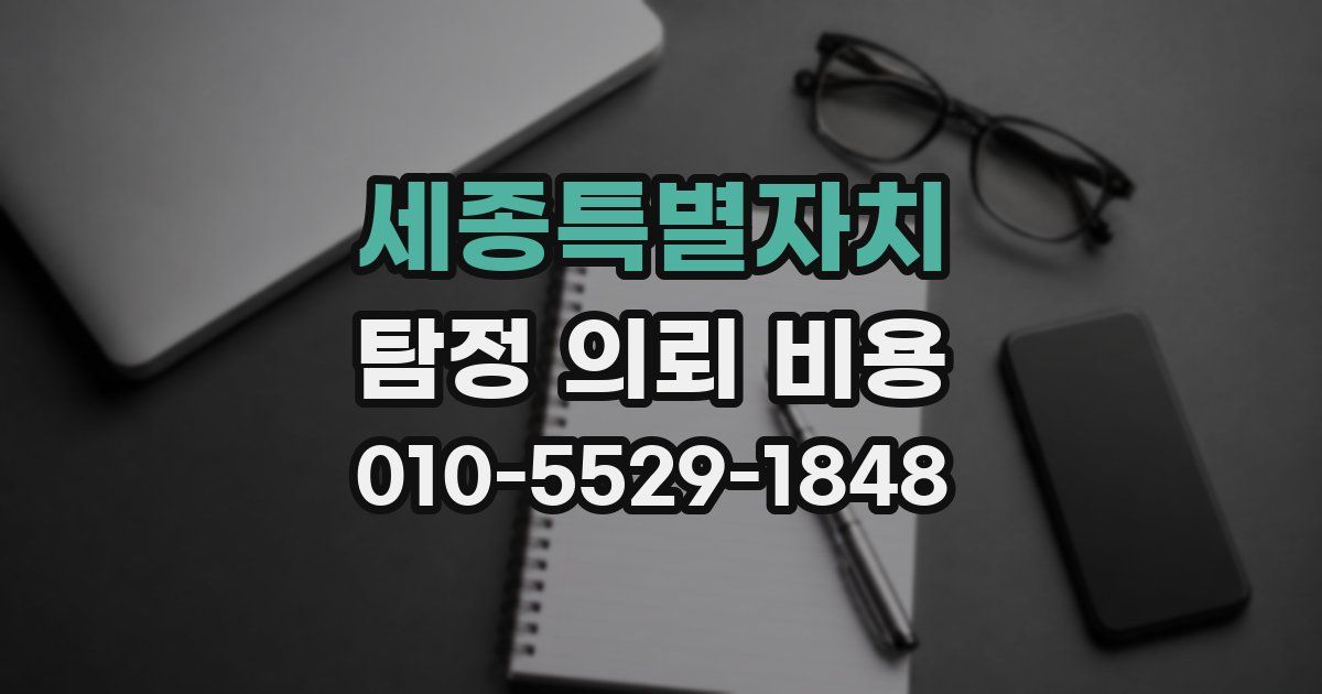 세종특별자치 탐정 의뢰 비용