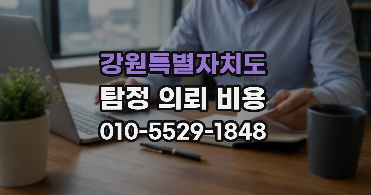 강원특별자치도 탐정 의뢰 비용